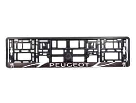 Рамка номерного знака Winso 000172 цвет черный на Peugeot