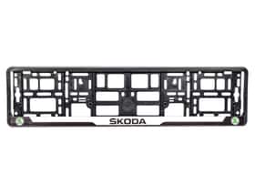 Рамка номерного знака Winso 000223 цвет черный на Skoda