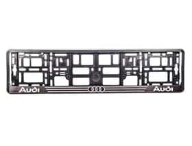 Рамка номерного знака Winso 000211 колір чорний на Audi