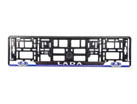 Рамка номерного знака Winso 000122 колір чорний на Lada