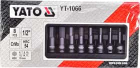 Набор торцевых головок Yato YT-1066 1/2" (8 пр.)