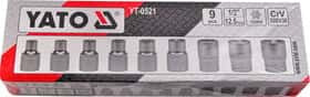 Набор торцевых головок Yato YT-0521 1/2" (9 пр.)
