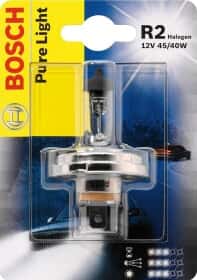 Автолампа Bosch Pure Light R2 P45t 40 W 45 W прозора 1987301021