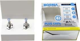 Автолампа Bosma PLUS 120% H1 P14,5s 55 W прозоро-блакитна 5479