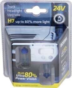 Автолампа Bosma PLUS 80% ULTRA POWER VISION H7 PX26d 70 W прозоро-блакитна 9730