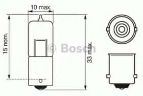 Автолампа Bosch Pure Light H10 BA9s 10 W 1987302233