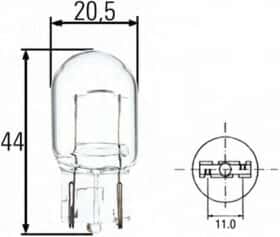 Автолампа Behr Hella Standard W21W WX3x16d 21 W прозрачная 8GA008892002