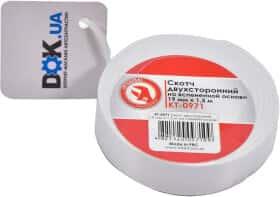 Двухсторонний скотч Intertool KT0971 полиэтиленовая 19 мм x 1,5 м