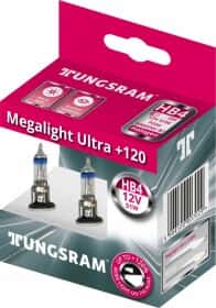 Автолампа Tungsram Megalight Ultra +120 HB4 P22d 51 W прозора 53070snu2d