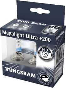 Автолампа Tungsram Megalight Ultra +200 H7 PX26d 55 W прозоро-блакитна TU58520XHU2PL Автолампа Tungsram Megalight Ultra +200 H7 PX26d 55 W прозоро-блакитна TU58520XHU2PL