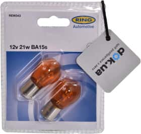 Автолампа Ring P21W BA15s 21 W оранжевая rew343