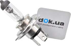 Автолампа Hyundai / Kia H4 55 W 60 W прозрачная 1864761566