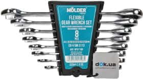 Набір ключів тріскачок комбінованих Molder MT56108 8-19 мм 8 шт