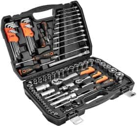 Набор инструментов Neo Tools 10-208 1/2", 1/4" 138 ед.