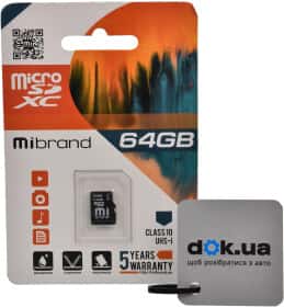Карта памяти Mibrand microSDXC 64 ГБ