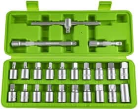Набор торцевых головок и комплектующих JBM 53735 3/8", 5/16" (23 пр.)
