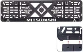 Рамка номерного знака Eurotermix 50276 цвет черный на Mitsubishi