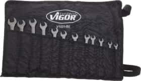 Набор ключей комбинированных трещоточных Vigor V1031-BE 8-19 мм 12 шт