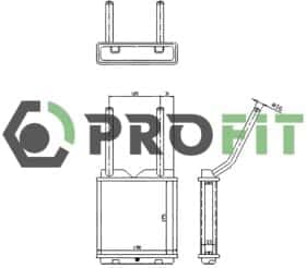 Радиатор печки Profit 17600373