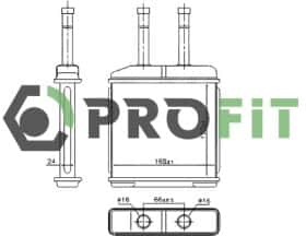 Радиатор печки Profit 17600105