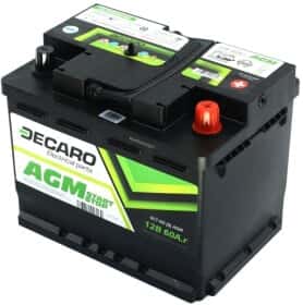 Аккумулятор DECARO 6 CT-60-R AGM Start Stop 6600AGM