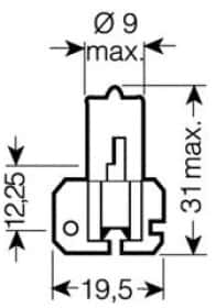 Автолампа Osram Original Line H2 X511 55 W прозора 64173