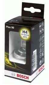 Автолампа Bosch Plus 90 H4 P43t 55 W 60 W прозора 1987301740
