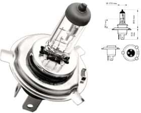 Автолампа Квант H4 P43t 90 W 100 W прозрачная 65001315