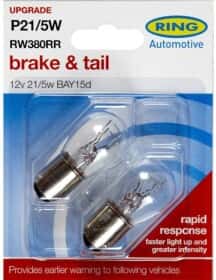 Автолампа Ring P21/5W BAY15d 5 W 21 W прозрачная rw380rr