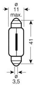 Автолампа Osram C10W SV8,5-8 10 W прозора 6429