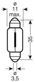 Автолампа Osram C6W SV8,5-8 6 W прозрачная 6486x