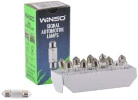 Автолампа Winso C10W SV8,5 10 W прозрачная 713200