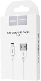 Кабель Hoco X23 X23MICROWHITE USB - Micro USB 1 м