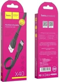 Кабель Hoco X40TYPECBLACK USB - USB type-C 1 м