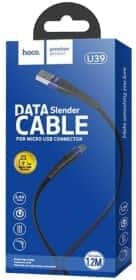 Кабель Hoco U39 U39MICROBLACKBLUE USB - Micro USB 1,2 м