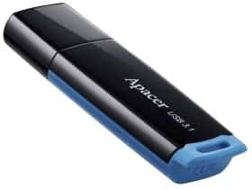 Флешка Apacer AH359 Black/Blue 64 ГБ