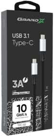 Кабель Grand-X TPC-02 USB type-C - USB type-C 1 м