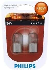 Автолампа Philips R10W BA15s 10 W прозора 13814b2