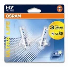 Автолампа Osram Ultra Life H7 PX26d 55 W прозрачная 64210ULT02B