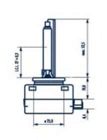 Автолампа Narva D1S PK32d-2 35 W прозрачная 84010