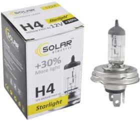 Автолампа Solar Starlight +30 H4 P45t-41 55 W 60 W прозора 1224