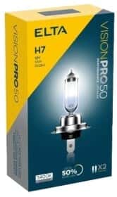 Автолампа Elta Automotive Vision Pro 50 H7 PX26d 55 W прозора EB3477TR