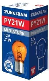Автолампа Tungsram Standard PY21W BAU15s 21 W помаранчева 105610K