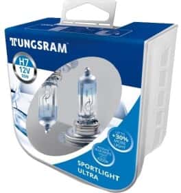 Автолампа Tungsram Sportlight Ultra H7 PX26d 55 W прозоро-блакитна 58520SBU2PL Автолампа Tungsram Sportlight Ultra H7 PX26d 55 W прозоро-блакитна 58520SBU2PL
