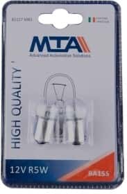Автолампа MTA R5W BA15s 5 W прозрачная 82127MB2