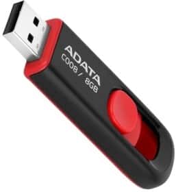 Флешка Adata C008 Black/Red 8 ГБ