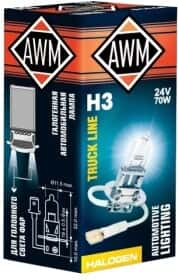 Автолампа Awm H3 PK22s 70 W прозора 410300017