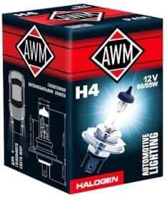 Автолампа Awm H4 P43t 55 W 60 W прозора 410300003