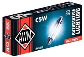 Автолампа Awm C5W SV8,5-8 5 W прозора 410300015