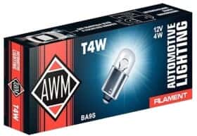 Автолампа Awm T4W BA9s 4 W прозора 410300008